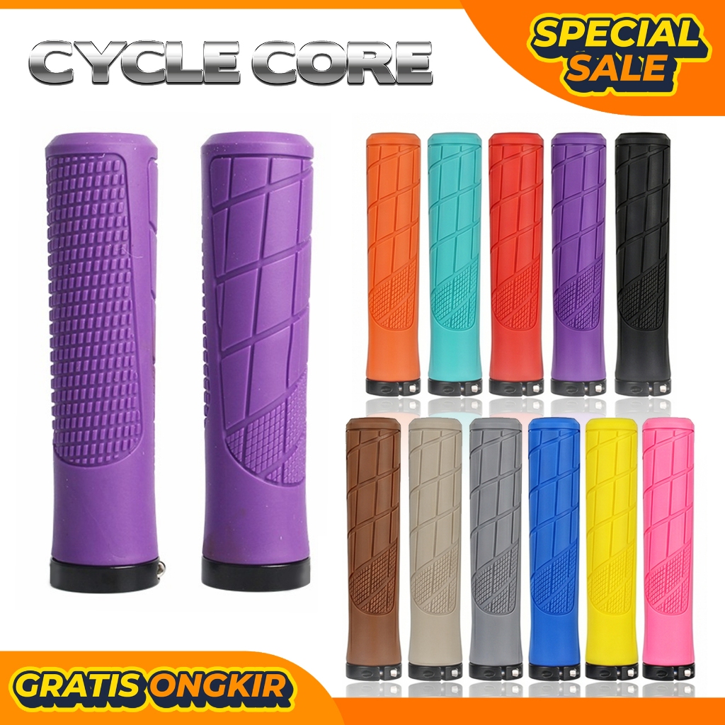 จักรยาน Hand Grip ล็อคเดี่ยว SL1 MTB จักรยานพับ Fixie Commuter จักรยาน Minivelo Minion Hybrid Gravel Down Hill BMX Anti Slip Soft Light