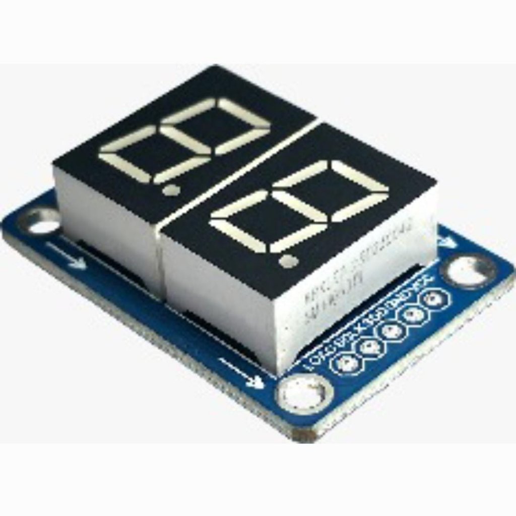 74HC595 2-Digit 7-Segment LED Module