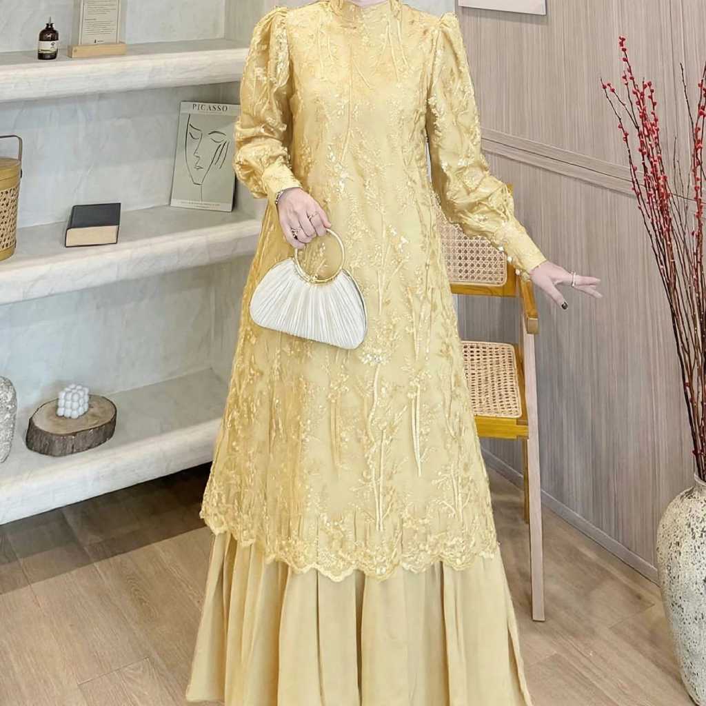 ผู้หญิงGamisแนวโน้มJumbpชุดมุสลิมผู้หญิงGamisหรูหราGsmis Lebara Gamis 2026 ล่าสุดGhames 2026 ใหม่Aab