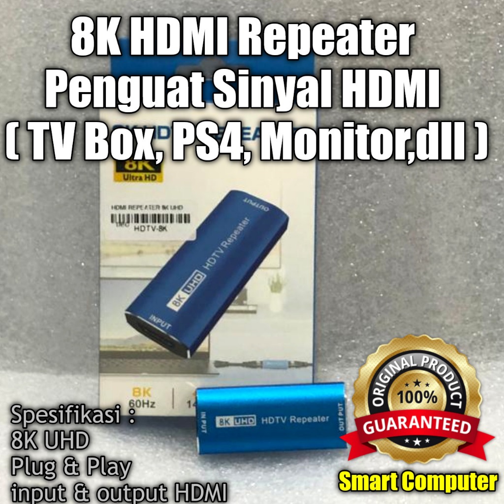 8K HDMI Repeater HDMI Signal Booster – HDMI Signal Booster, Plug & Play