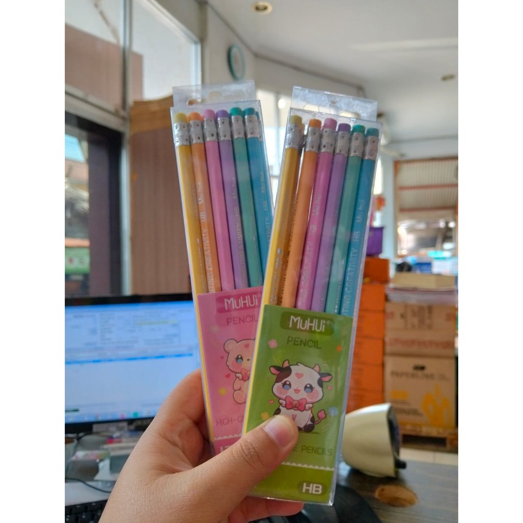 MUHUI HB PENCIL SET (12 ชิ้น) HB PENCIL