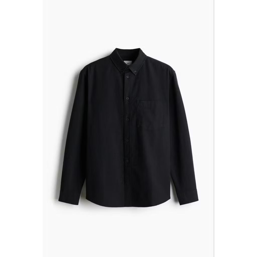 KATUN KEMEJA HM เสื้อเชิ้ต Oxford Regular Fit Original | เสื้อเชิ้ตผู้ชายผ้าฝ้าย Oxford ดั้งเดิม