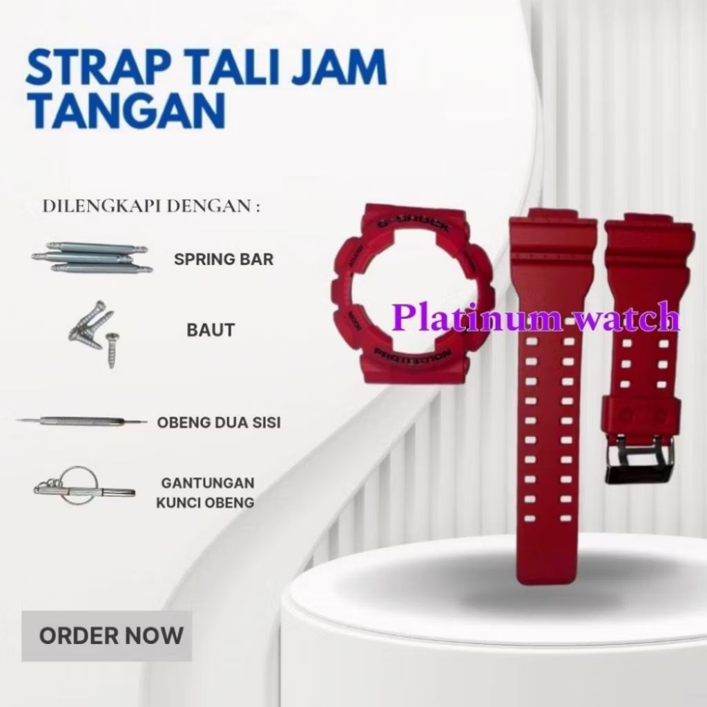 RUBBER BAND BEZEL STRAP CASE GA100 GA110 GD100 GD120 GAX100