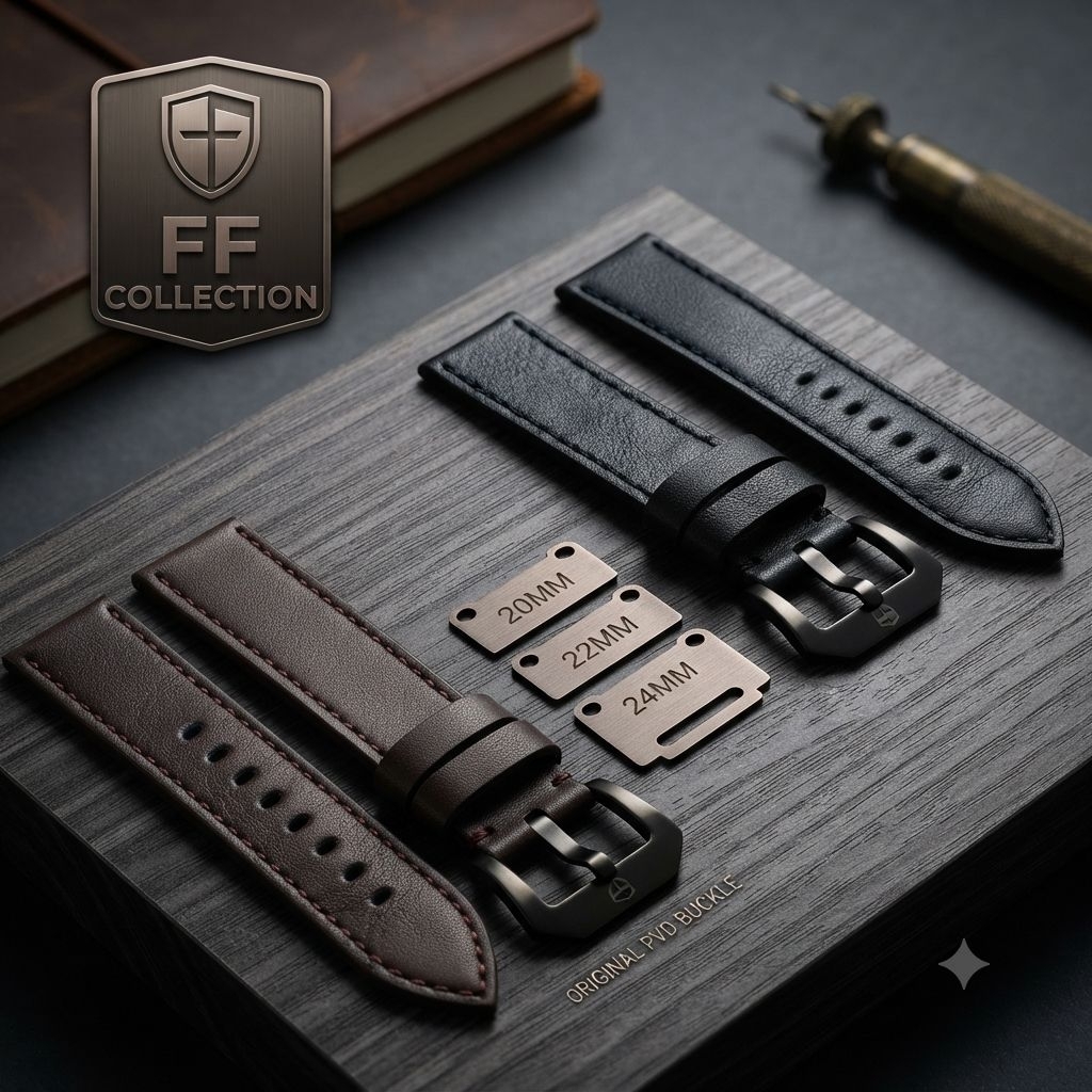 FF 20MM 22MM 24MM EXPEDITION สายหนัง, สายนาฬิกาหนัง Expedition