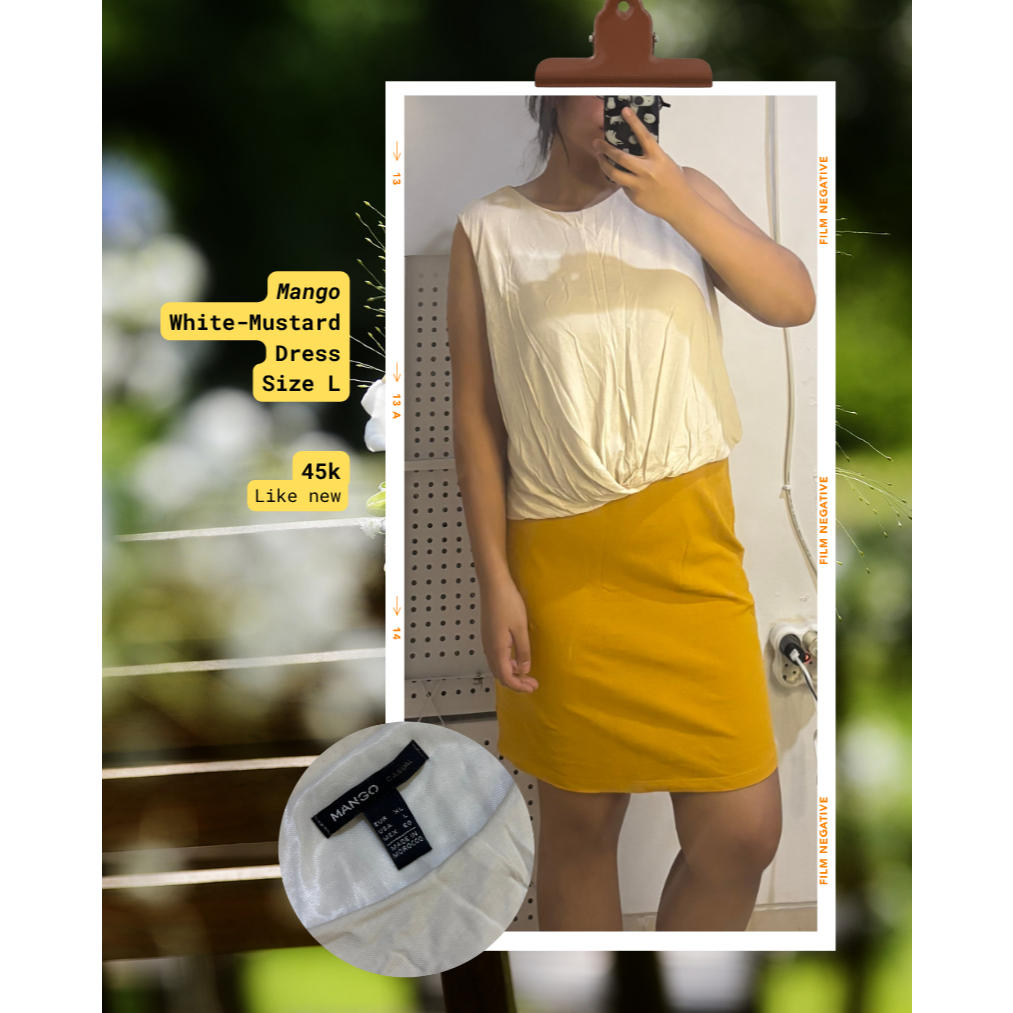 PRELOVED MANGO MUSTARD DRESS
