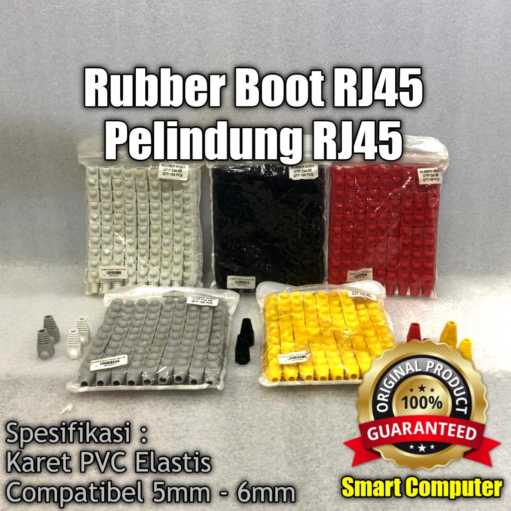บูทยาง RJ45, ตัวป้องกัน RJ45 ดั้งเดิม, 100 ชิ้น