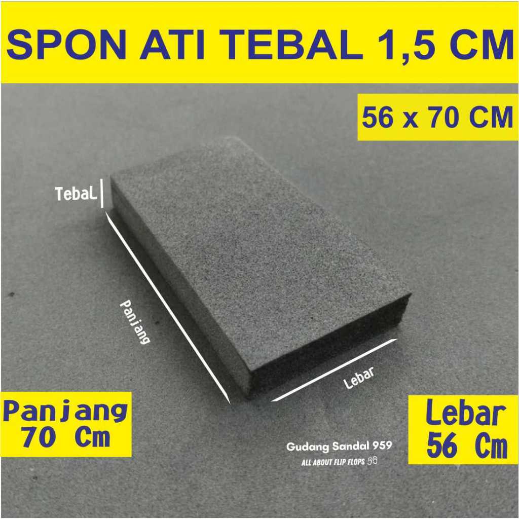 SPONGE / EVA / HEART FOAM 1.5 CM X 56 CM X 70 CM THICK