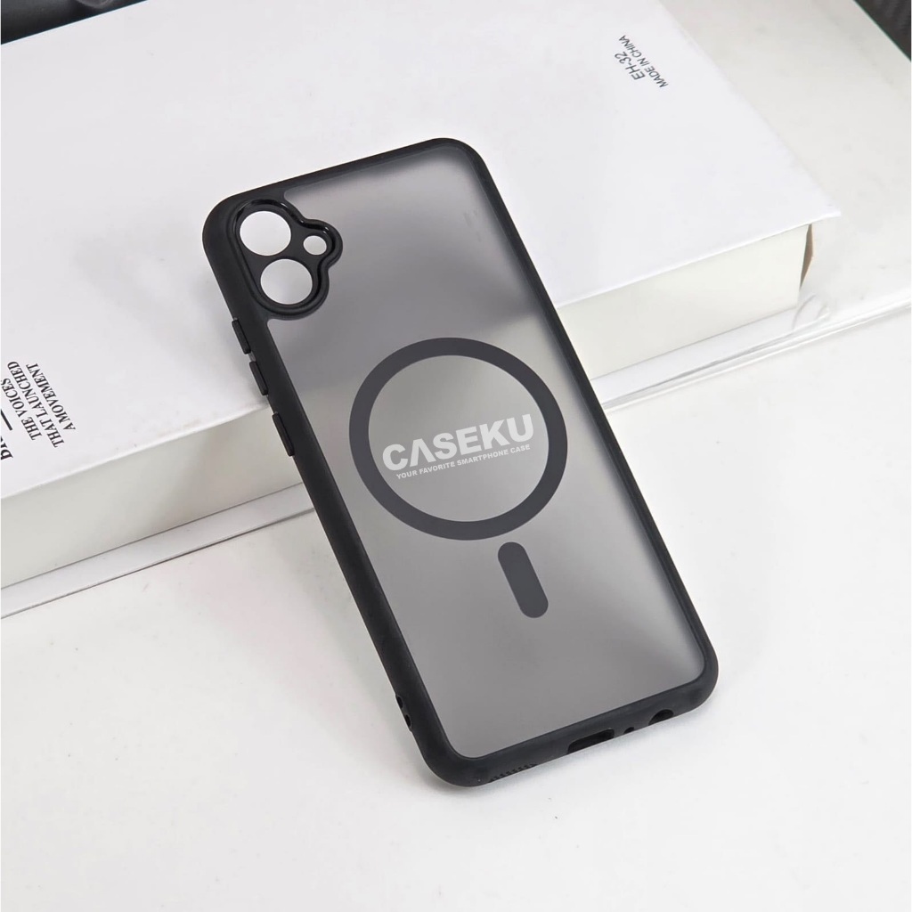 Magnetic Matte Magsafe Dove Black Edition สําหรับ Samsung A08 Samsung A03S Samsung A04E Samsung A04S