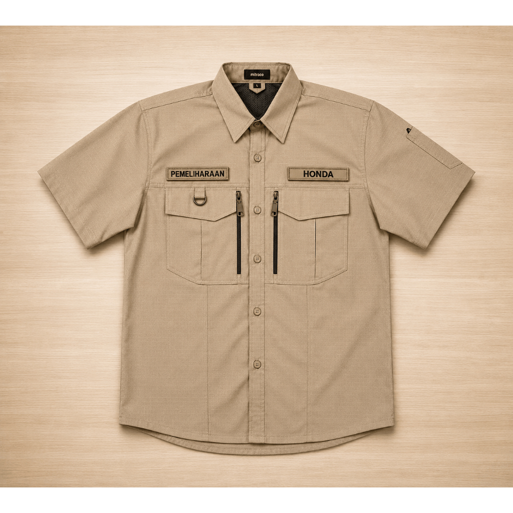 KEMEJA Cream Tactical Shirt for - Maintenance - H0nda (Mitraco)