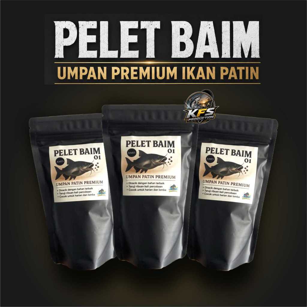 Baim 01 Pellets Premium Patin Pellets Daily Galatama Competition Baim Fishing