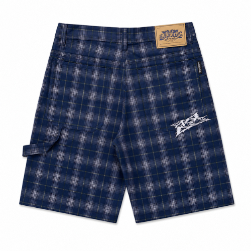 NOTBADCLUB PLAID MOTIF JORTS PANTS EMBROIDERED UNISEXS