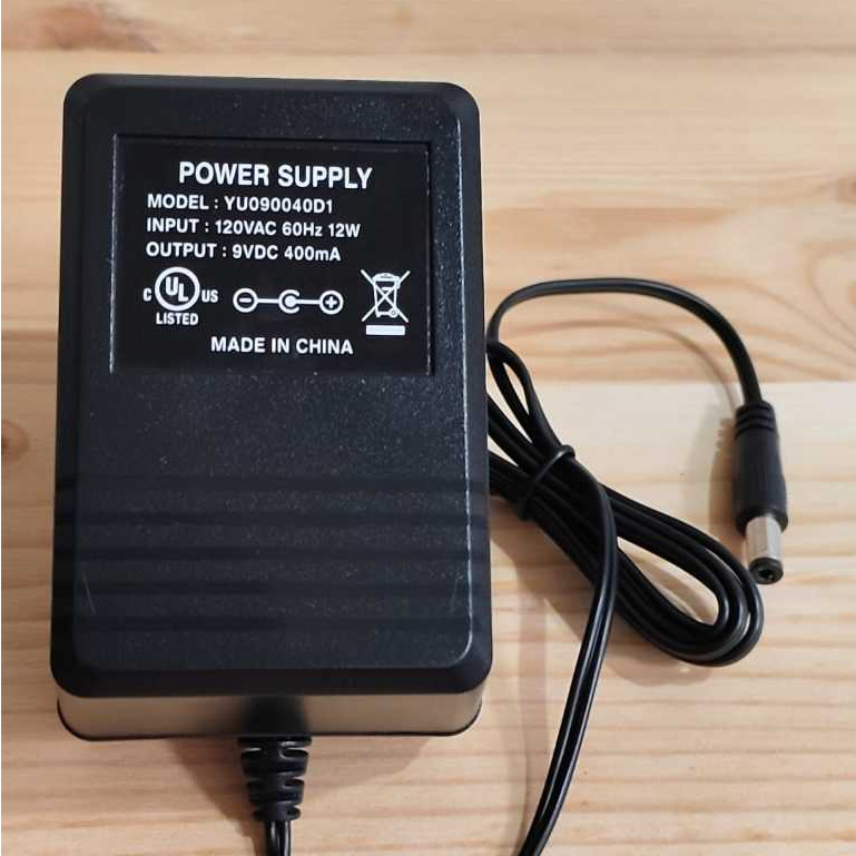 เปลี่ยนอะแดปเตอร์จ่ายไฟ 9V 400mA รุ่น YU90040D1