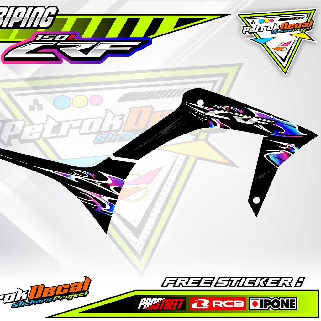 HONDA CRF MOTORCYCLE VARIATION STRIPING / สติ๊กเกอร์ HONDA CRF LIST