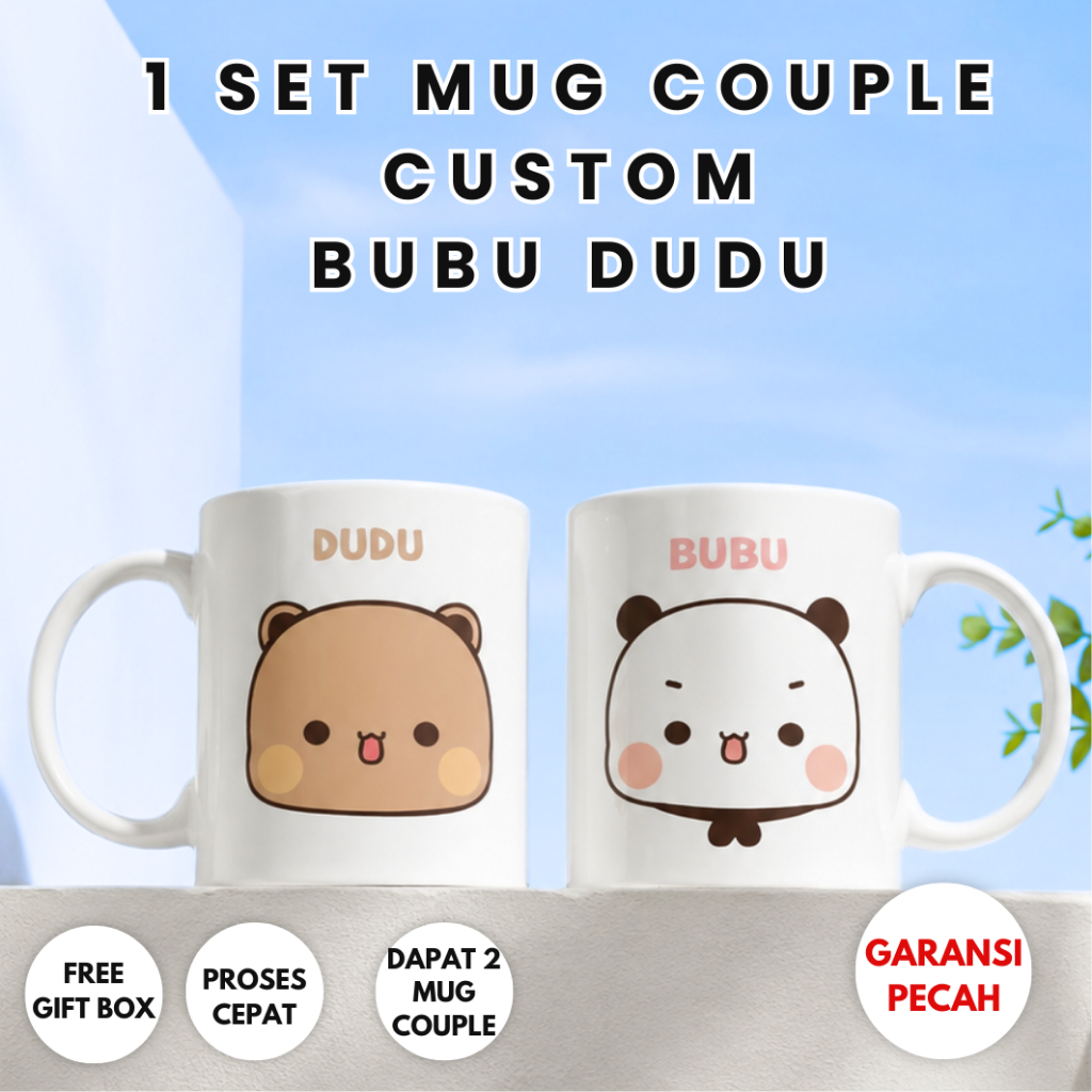 Lunar99 Bubu Dudu แก้วคู่รัก ชื่อที่กําหนดเอง รับกล่องของขวัญฟรี 2 ชิ้น | ชุดของขวัญแก้วคู่รัก Bubu 