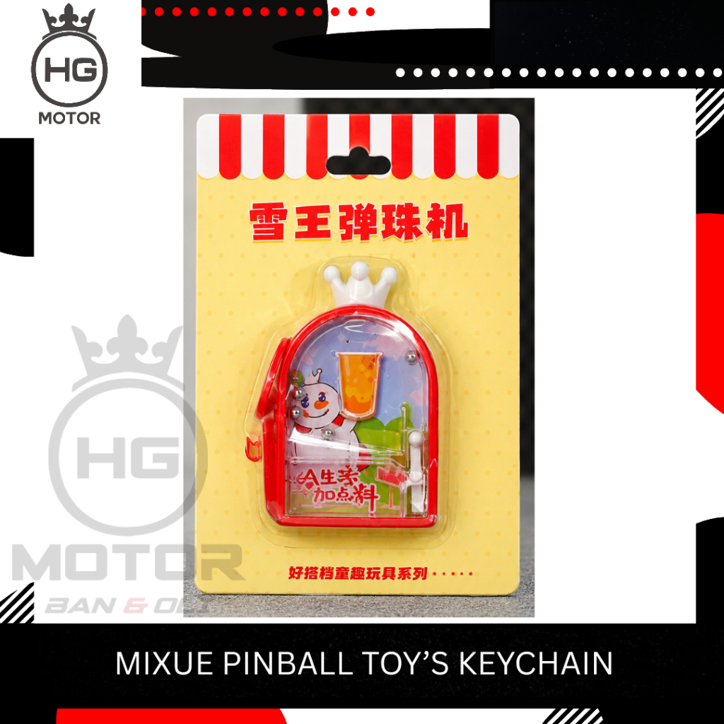 GANTUNGAN Mixue พวงกุญแจพวงกุญแจตัวอักษรน่ารักของที่ระลึก Limited Edition