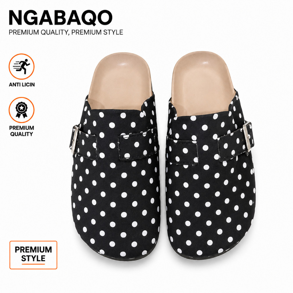 อุดตันผู้หญิง NGABAQO ดั้งเดิม, รองเท้าแตะแบบสวม Danzo Motif