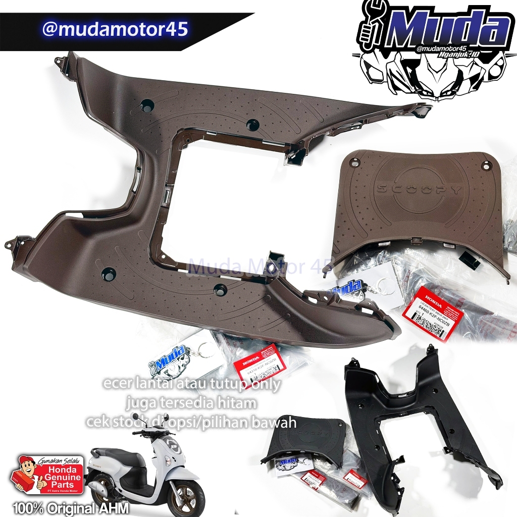 ใหม่ SCOOPY FLOOR 2024 2025 2026 UFO HANDLEBAR FOOT REST ESAF BROWN สีดํา 64460-64310-K2F-NC0ZB-NC0Z