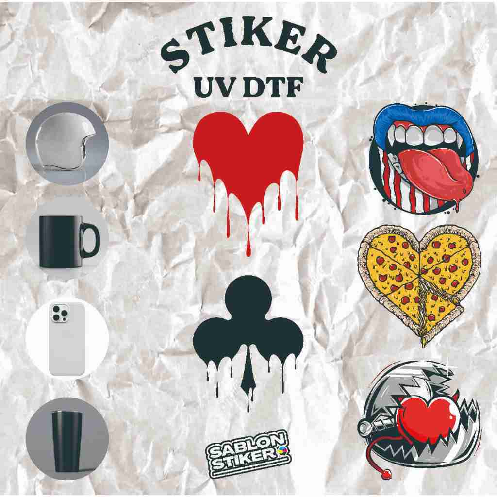 DTF สติ๊กเกอร์ยูวี - RANDOM THEME VOL.2 | TUMBLER STICKERS, MUG STICKERS, สติ๊กเกอร์ติดรถ, สติ๊กเกอร