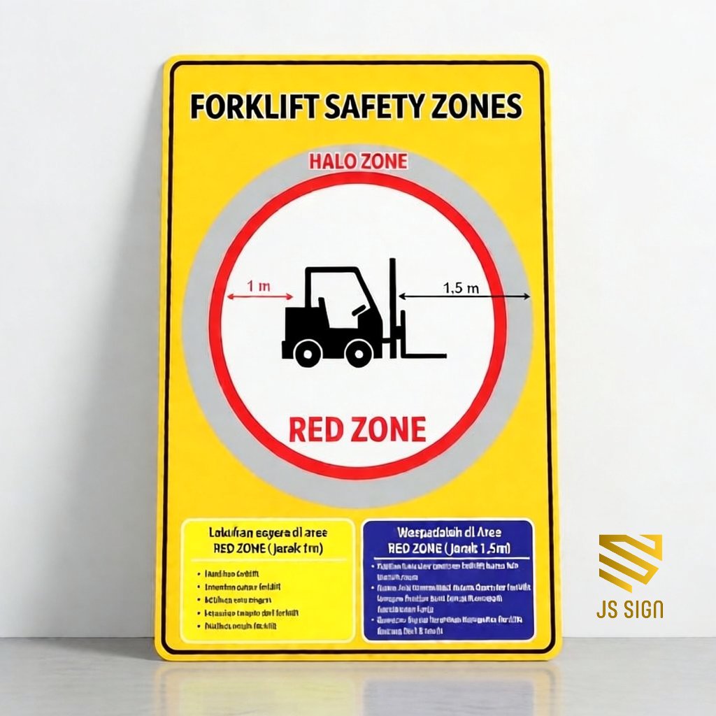 SAFETYSIGN K3 - โซนนิรภัยรถยก Halo Zone Red Zone ป้ายรักษาความปลอดภัยรถยก