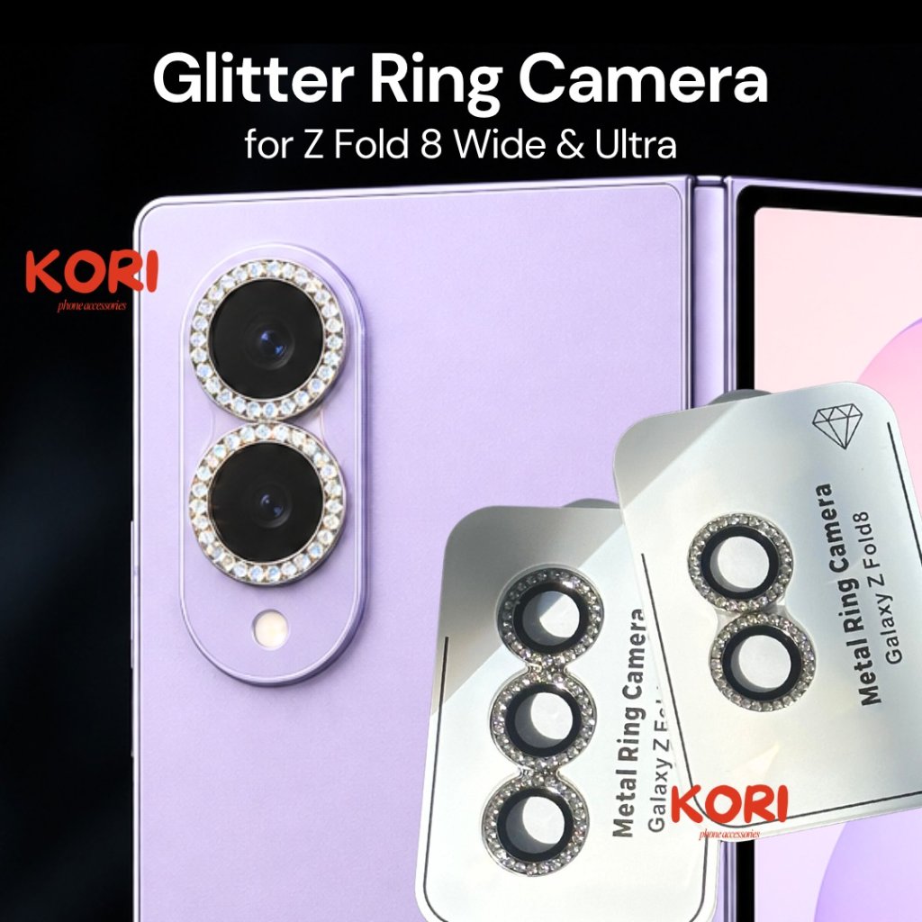 ตัวป้องกันแหวนกล้องแวววาวสําหรับ SAMSUNG Z FOLD 8 WIDE FOLD 8 เลนส์วงแหวนกล้อง ULTRA Eagle Eye