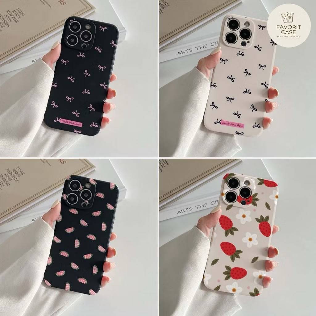 ใหม่ เคส Redmi 15 ปลอกซิลิโคนอ่อนนุ่ม RIBBON FRUIT GIRL 504