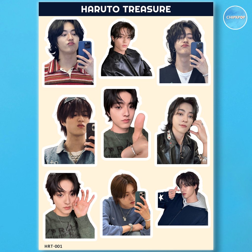 สติ๊กเกอร์ HARUTO TREASURE I JUNGHWAN TREASURE I HYUNSUK TREASURE I สติ๊กเกอร์ KPOP TREASURE I สติ๊ก