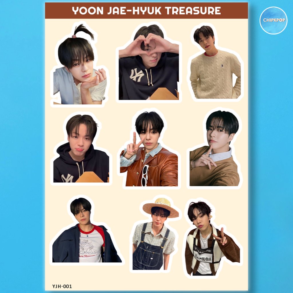 สติ๊กเกอร์ JAEHYUK TREASURE I สติ๊กเกอร์ TREASURE I JUNGWWAN TREASURE I สติ๊กเกอร์ KPOP TREASURE I P
