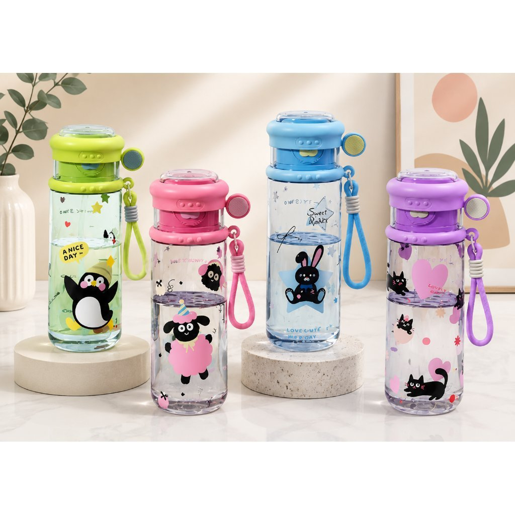 ล่าสุด Animal Motif ขวดน้ําดื่มพลาสติก ขนาด 780ml (DK - 7289)