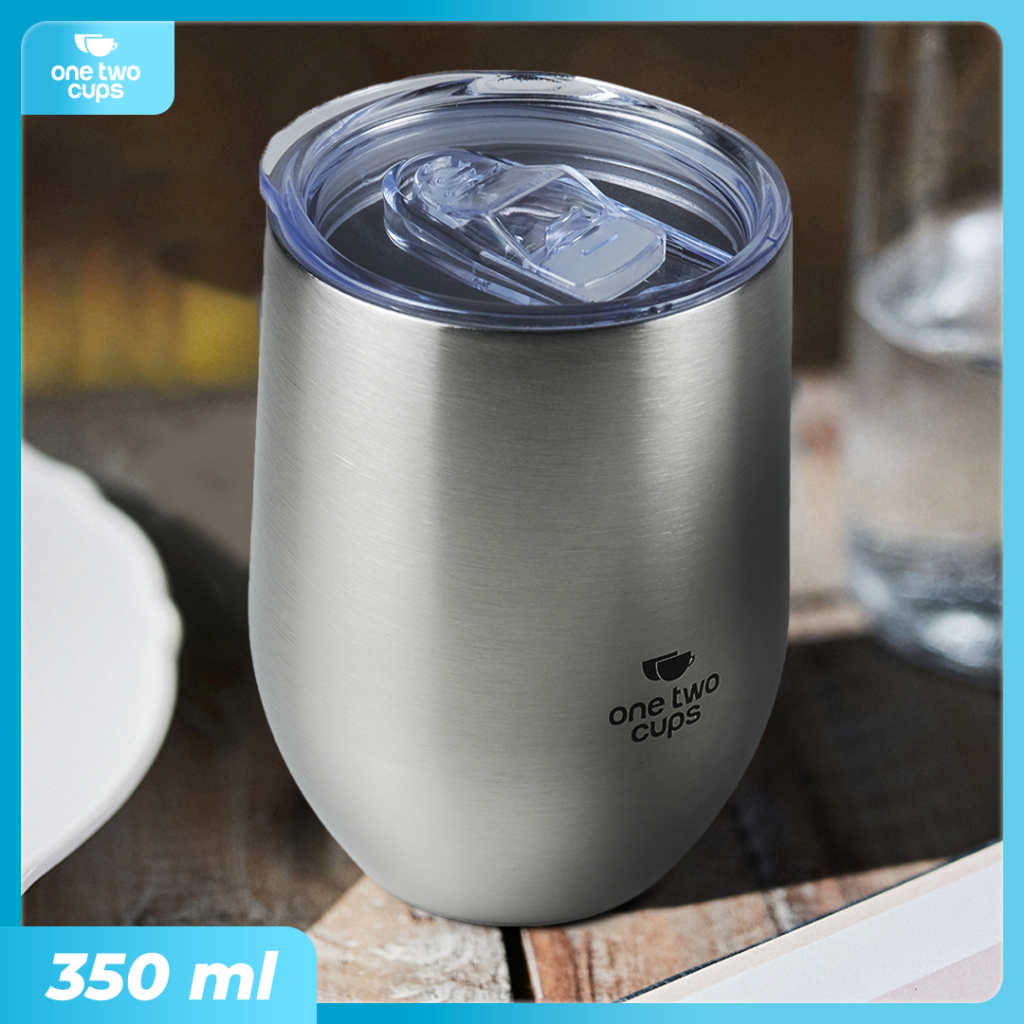แก้วกาแฟ One Two Cups Egg Shaped Stainless Steel 350ml - TR-321