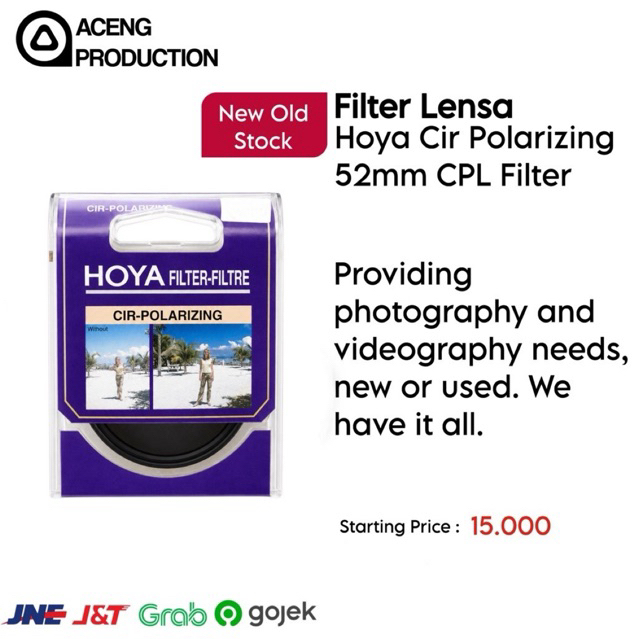 Hoya Cir Polarizing 52mm-62mm CPL Filter