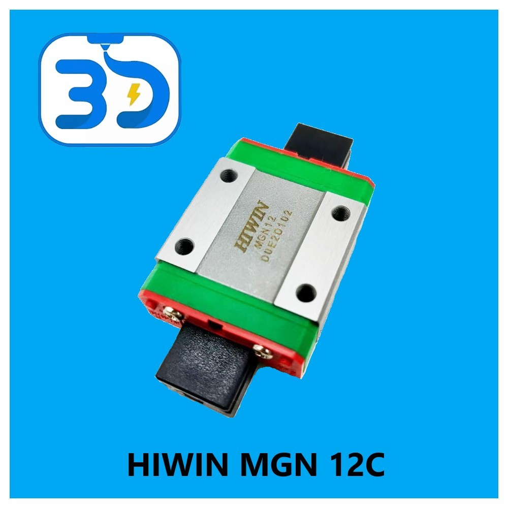บล็อกเลื่อนคู่มือเชิงเส้น HIWIN ดั้งเดิม MGN12C (เฉพาะบล็อก)