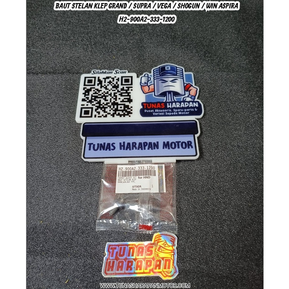 GRAND / SUPRA / VEGA / SHOGUN / WIN APSIRA VALVE ADJUSTMENT BOLT [H2-900A2-333-1200]