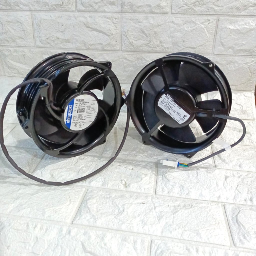 Nidec พัดลมอุตสาหกรรม 17 ซม.48v Ebpmpapst Nidec 36-60V dc 30W พัดลมแกน