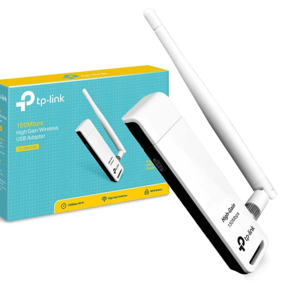 TP-Link TL-WN722N 150Mbps อะแดปเตอร์ USB ไร้สายกําลังสูงพร้อมเสาอากาศ