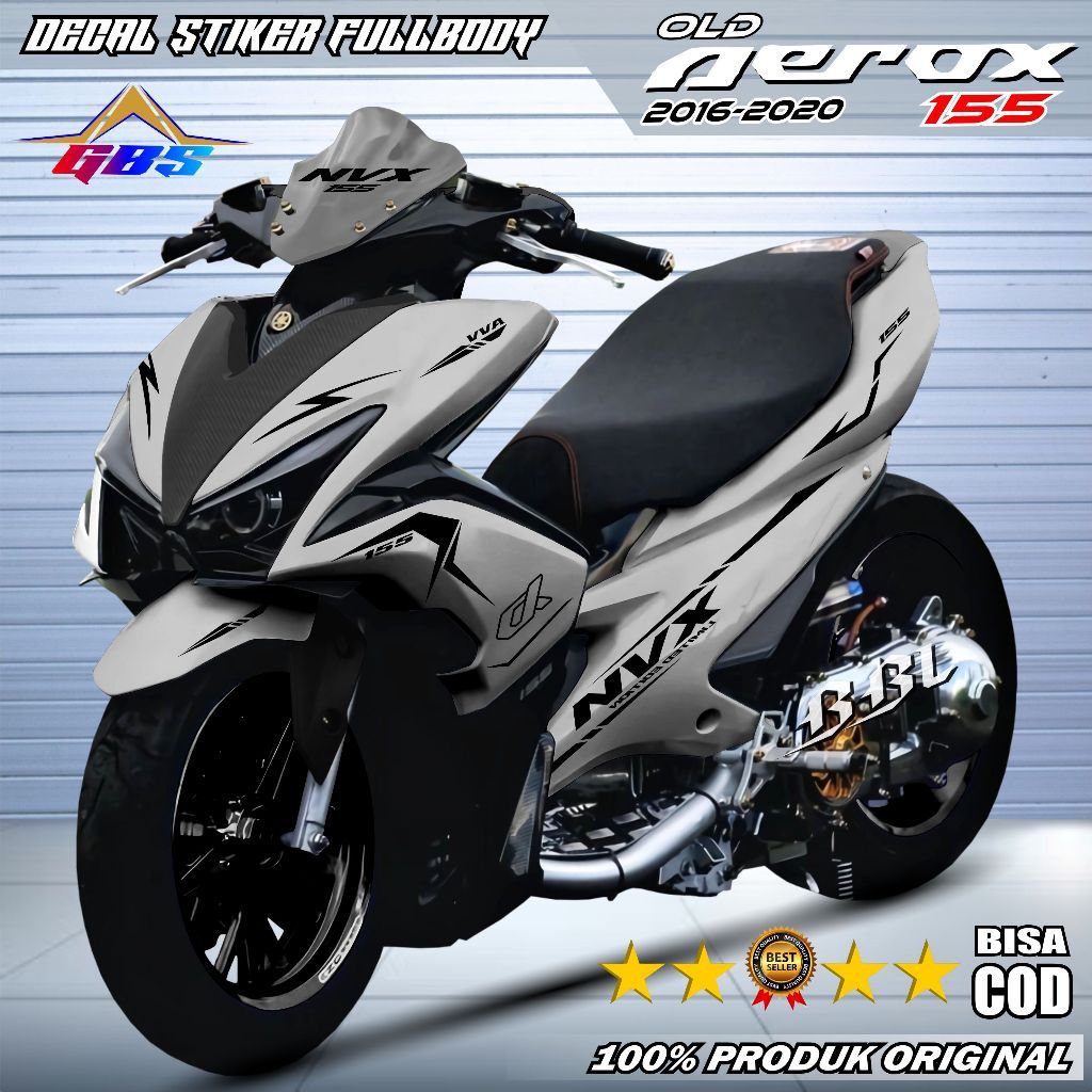 Decal Aerox 155 Old Fullbody - สติ๊กเกอร์ Striping Aerox 155 เก่า 2016 - 2019 Full Body สติ๊กเกอร์ V