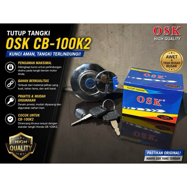 OSK CB 100K2 TANK CAP SAFE KEY TO PROTECT TANK สําหรับ HONDA