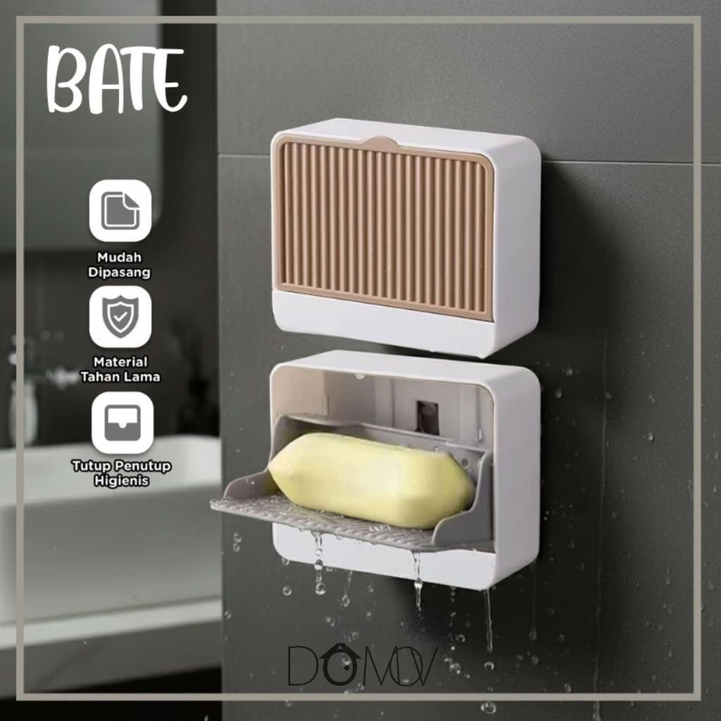 Domov BATE ที่วางสบู่ติดผนังห้องน้ําที่ทันสมัยเรียบง่าย