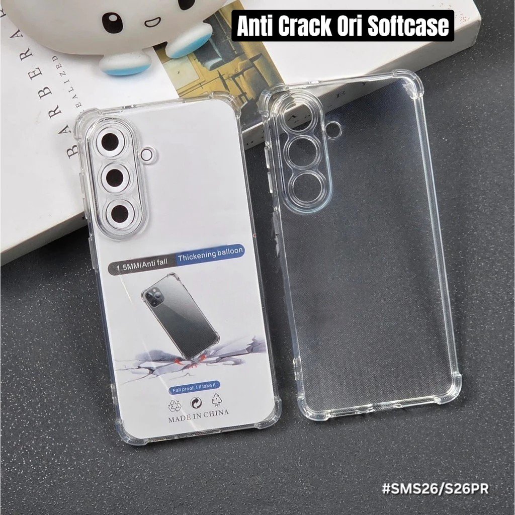 Softclear ANTI CRACK ORI Samsung S26FE S26 Ultra S26+ S26FE S25FE S25 Edge S25Ultra S25+ S24FE S24+ 