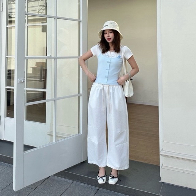 WANWAN 6602 BARREL PANTS BKK
