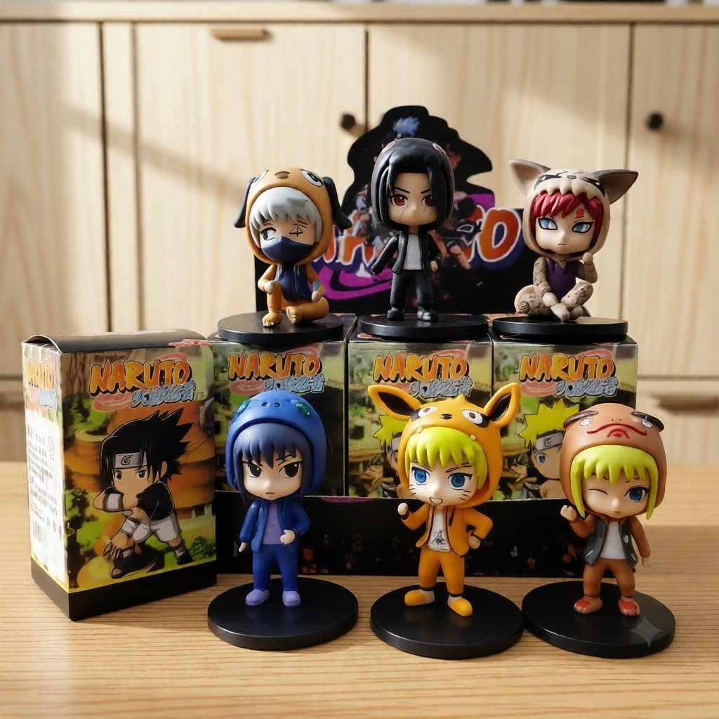 Action Figure NARUTO COSPLAY ชุด Miniature Display ของเล่นเค้ก Topper Naruto Sasuke Kakashi Gaara