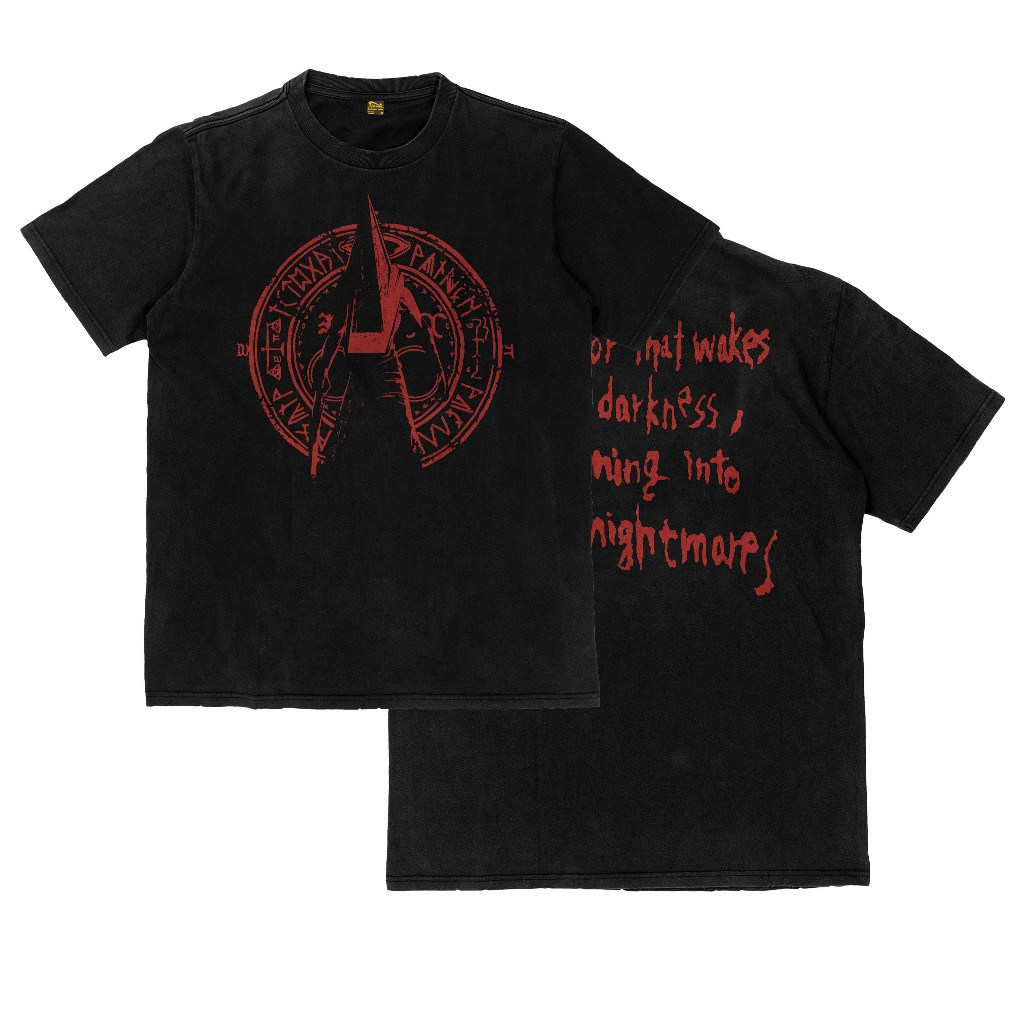 Silent Hill Pyramid Head Game Survival Horror Vintage Wash Flexinc 16s Heavyweight เสื้อยืด