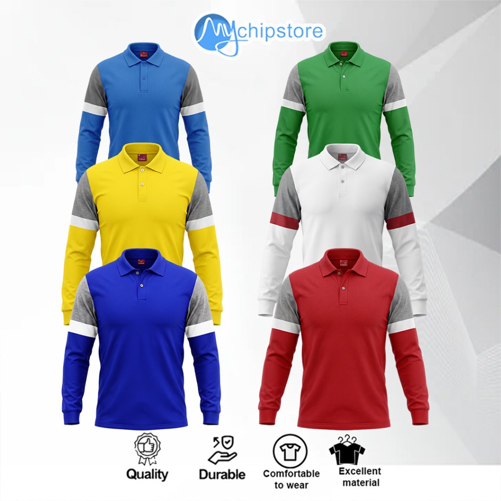 DICK WOLVES RYU POLO Original เสื้อกีฬาแขนยาวสําหรับบุรุษและสตรี