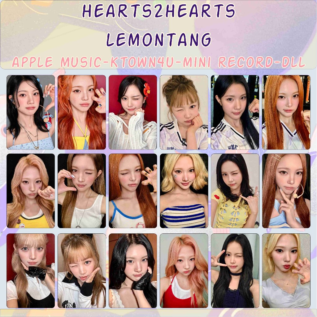 HEARTS2HEARTS LEMON TANG 2 PHOTOCARD UNOFFICIAL PREMIUM