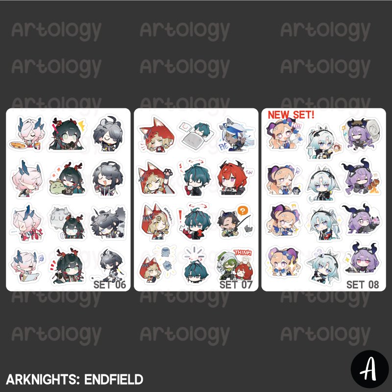 ชุดสติ๊กเกอร์ Arknights: Endfield Chibi Cute Endministrator Chen Perlica