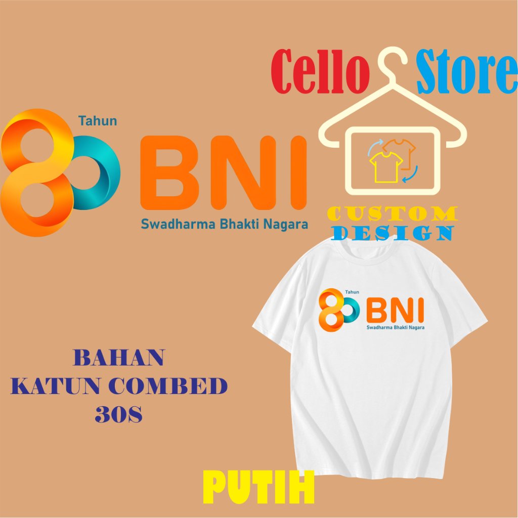 เสื้อยืด BNI 80th Anniversary ไซส์ผู้ใหญ่และเด็ก