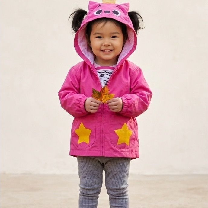 Pinkfong Baby Shark เสื้อแจ็คเก็ตเด็ก Cocorita ของแท้