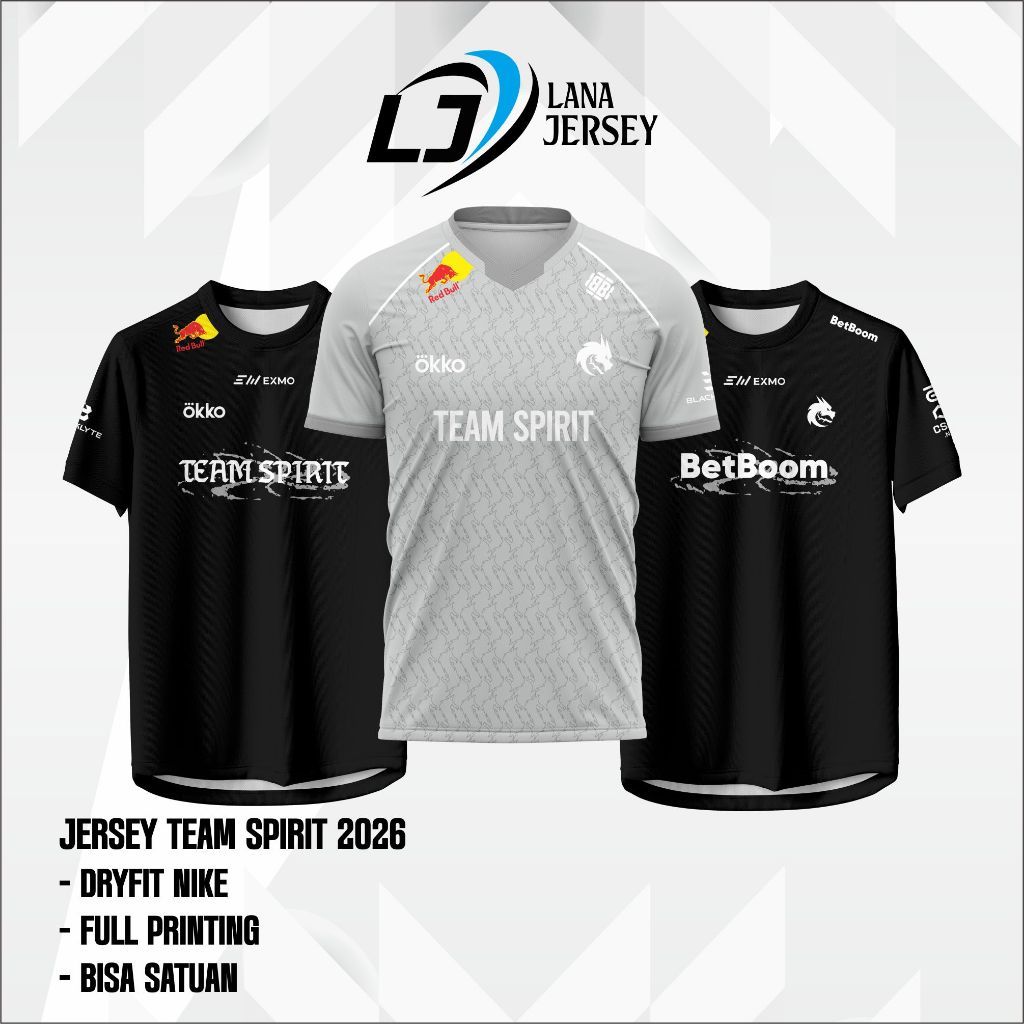 Spirit Jersey 2026 เกมวิญญาณล่าสุด Dota 2 Valorant CSGO เสื้อยืดฟรี Nickname