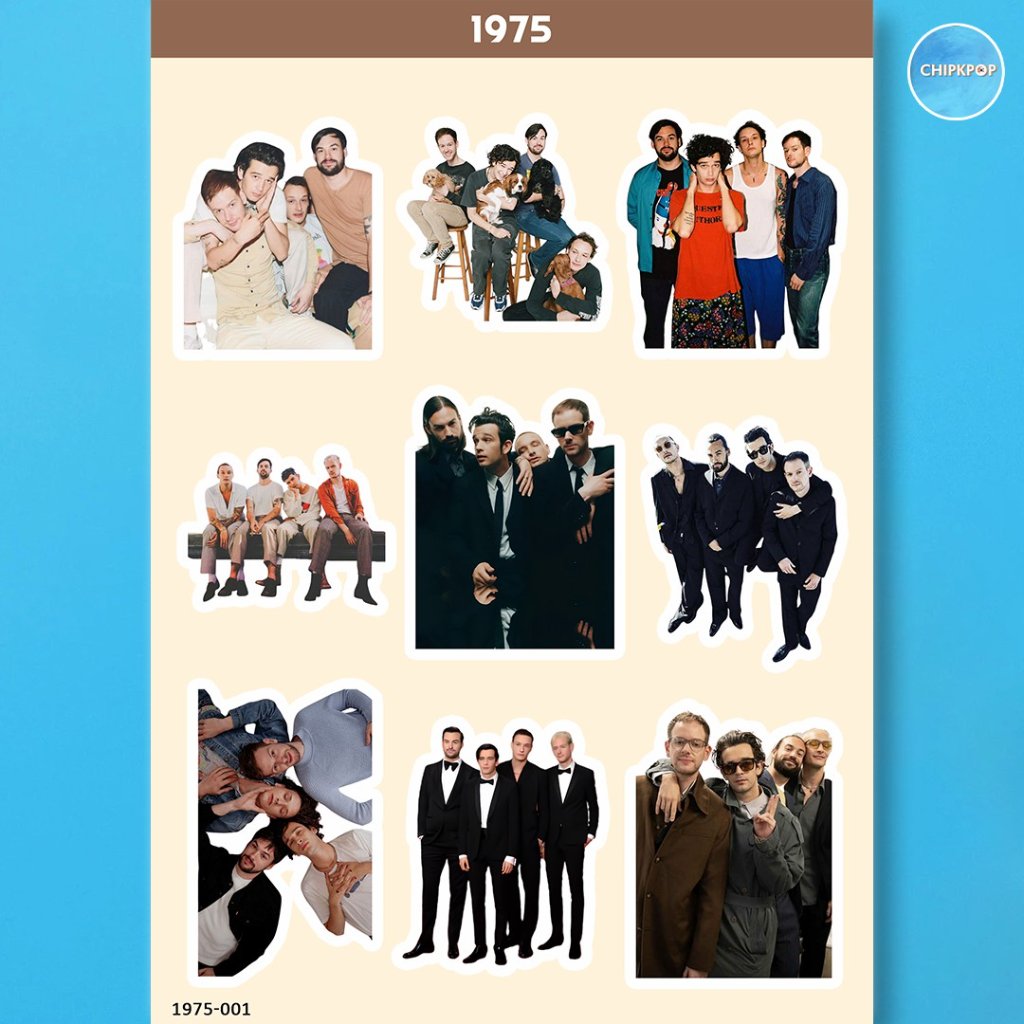 สติ๊กเกอร์ 1975 BAND WESTERN I THE 1975 BAND I สติ๊กเกอร์ BAND I สติ๊กเกอร์ BAND THE 1975 I PHOTOCAR