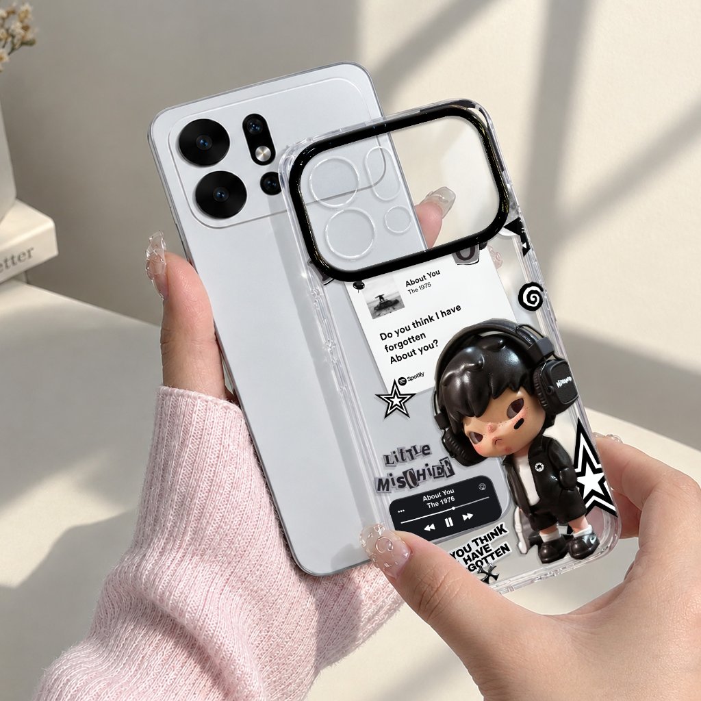HP Itel A100CS A100C A200 Clear Softcase พร้อมตัวป้องกันกล้องโปร่งใส ACI-182