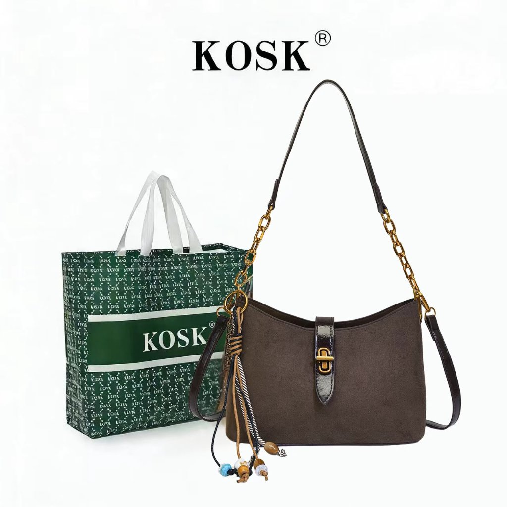 KOSK กระเป๋าสะพายไหล่ผู้หญิง Simple Trend Hangout Bag - 26715
